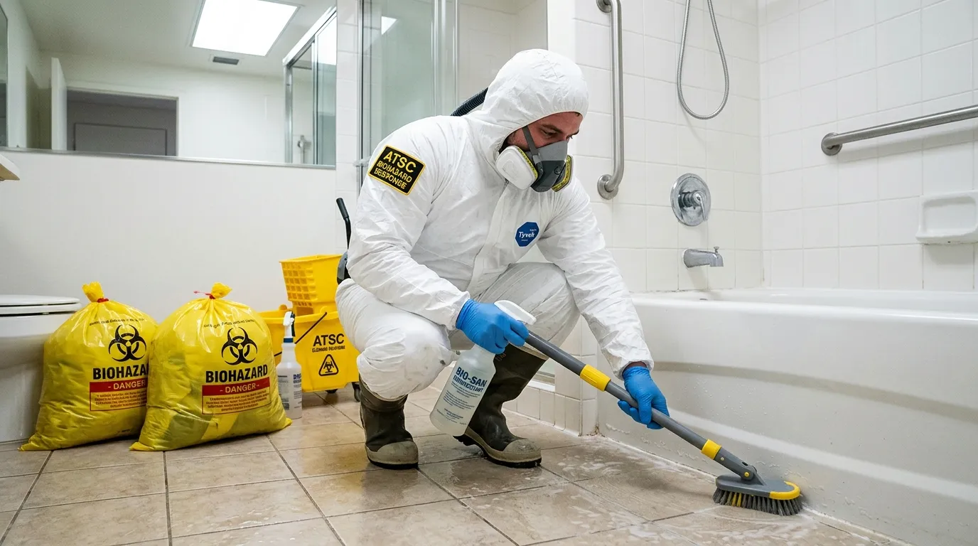 Decontamination equipment deployed for Blood Cleanup in Oak Hill Park